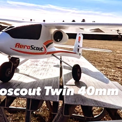 Aeroscout twin 40mm nacelles motor mounts